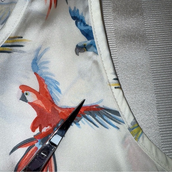 Molly Bracken Premium Bird Print Sleeveless Swing Top Tank Sz S - Picture 9 of 12